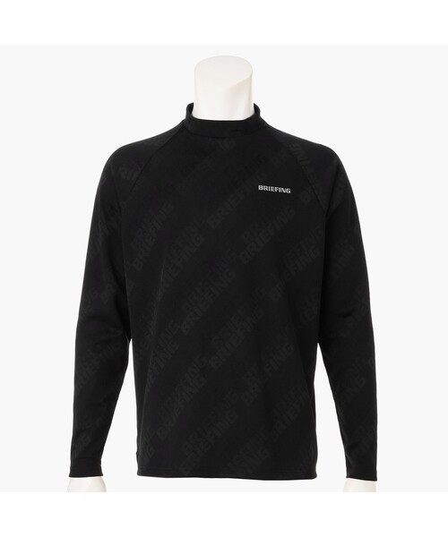 BRIEFING(ブリーフィング)の「【BRIEFING GOLF/ブリーフィングゴルフ】MEN’S SHADOW LOGO JQ LS HIGHNECK RF(Tシャツ/カットソー・メンズ・グレー/ホワイト/ネイビー/ブラック・L/M)」の2枚目の写真