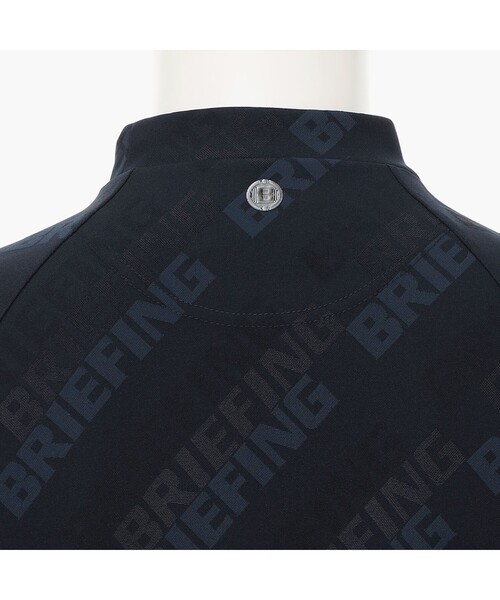 BRIEFING(ブリーフィング)の「【BRIEFING GOLF/ブリーフィングゴルフ】MEN’S SHADOW LOGO JQ LS HIGHNECK RF(Tシャツ/カットソー・メンズ・グレー/ホワイト/ネイビー/ブラック・L/M)」の6枚目の写真