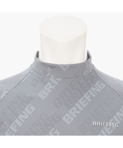 BRIEFING(ブリーフィング)の「【BRIEFING GOLF/ブリーフィングゴルフ】MEN’S SHADOW LOGO JQ LS HIGHNECK RF(Tシャツ/カットソー・メンズ・グレー/ホワイト/ネイビー/ブラック・L/M)」の5枚目の写真