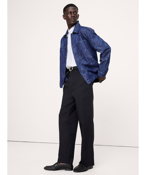 Banana Republic(バナナリパブリック)の「リラックスフィット イタリアン プリント デニムシャツ(シャツ/ブラウス・メンズ・インディゴブルー・S/M/L/XL)」の7枚目の写真