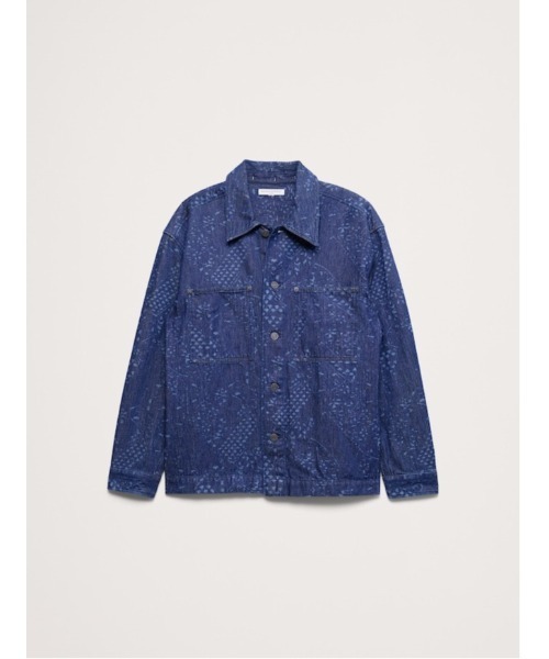 Banana Republic(バナナリパブリック)の「リラックスフィット イタリアン プリント デニムシャツ(シャツ/ブラウス・メンズ・インディゴブルー・S/M/L/XL)」の5枚目の写真