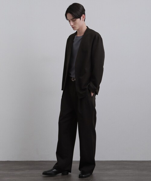 tk.TAKEO KIKUCHI(ティーケータケオキクチ)の「【防シワ/ストレッチ/セット対応可】smart shiftシリーズ バレルシルエットパンツ(スラックス・メンズ・チャコールグレー/ブラウン系その他/ブラック・02/01/03)」の13枚目の写真