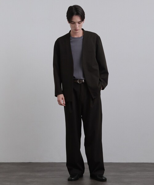 tk.TAKEO KIKUCHI(ティーケータケオキクチ)の「【防シワ/ストレッチ/セット対応可】smart shiftシリーズ バレルシルエットパンツ(スラックス・メンズ・チャコールグレー/ブラウン系その他/ブラック・02/01/03)」の14枚目の写真