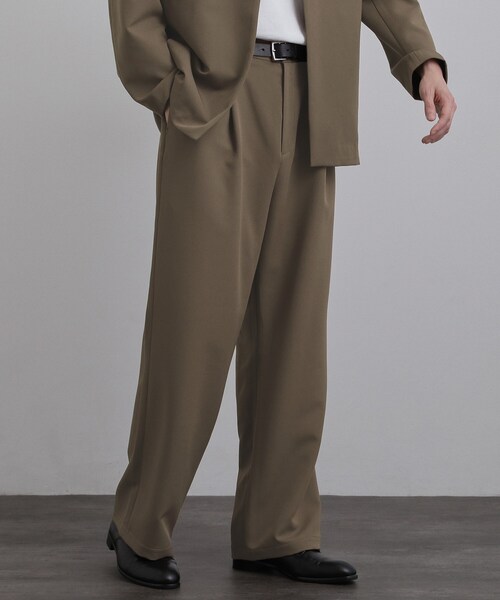 tk.TAKEO KIKUCHI(ティーケータケオキクチ)の「【防シワ/ストレッチ/セット対応可】smart shiftシリーズ バレルシルエットパンツ(スラックス・メンズ・チャコールグレー/ブラウン系その他/ブラック・02/01/03)」の17枚目の写真