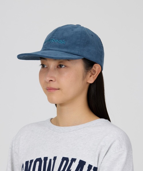 Snow Peak(スノーピーク)の「Snow Peak / Corduroy Logo Design Cap コーデュロイ ロゴデザイン キャップ(キャップ・メンズ・アイボリー/バーガンディー/ライトブルー/ブラック・ONE SIZE)」の7枚目の写真
