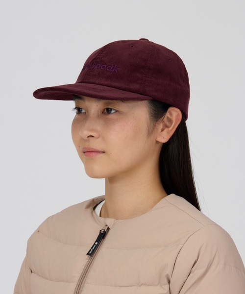 Snow Peak(スノーピーク)の「Snow Peak / Corduroy Logo Design Cap コーデュロイ ロゴデザイン キャップ(キャップ・メンズ・アイボリー/バーガンディー/ライトブルー/ブラック・ONE SIZE)」の8枚目の写真