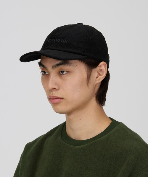 Snow Peak(スノーピーク)の「Snow Peak / Corduroy Logo Design Cap コーデュロイ ロゴデザイン キャップ(キャップ・メンズ・アイボリー/バーガンディー/ライトブルー/ブラック・ONE SIZE)」の6枚目の写真