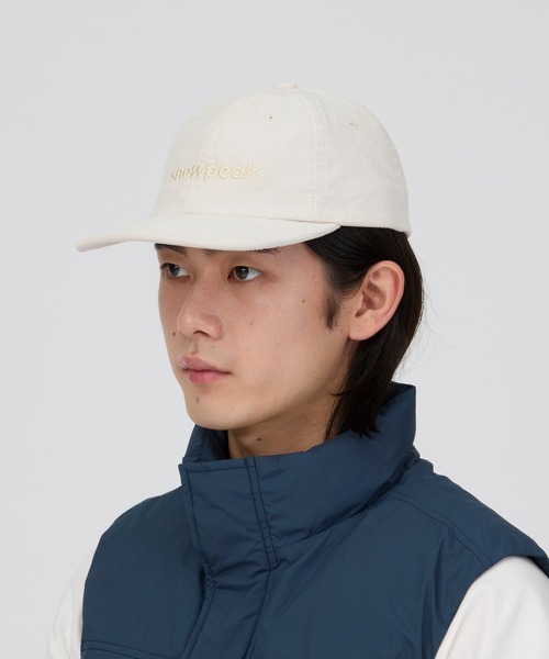 Snow Peak(スノーピーク)の「Snow Peak / Corduroy Logo Design Cap コーデュロイ ロゴデザイン キャップ(キャップ・メンズ・アイボリー/バーガンディー/ライトブルー/ブラック・ONE SIZE)」の5枚目の写真