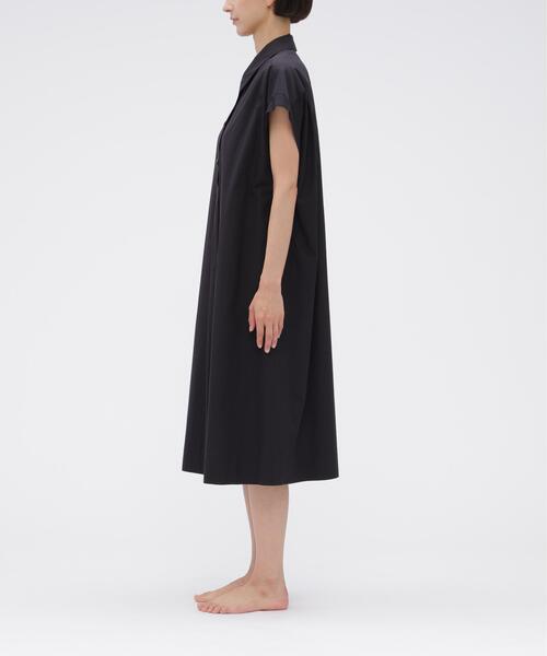 MARGARET HOWELL(マーガレットハウエル)の「COTTON LINEN POPLIN DRESS(ワンピース・レディース・ダークブラウン・FREE)」の2枚目の写真