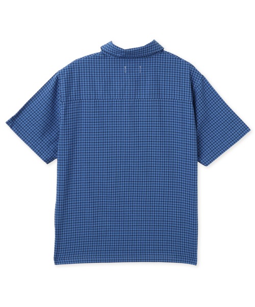 atmos pink(アトモスピンク)の「atmos pink Check Short Sleeve Shirt / アトモス ピンク チェック ショート スリーブ シャツ(シャツ/ブラウス・レディース・ホワイト/ブルー・FREE)」の6枚目の写真