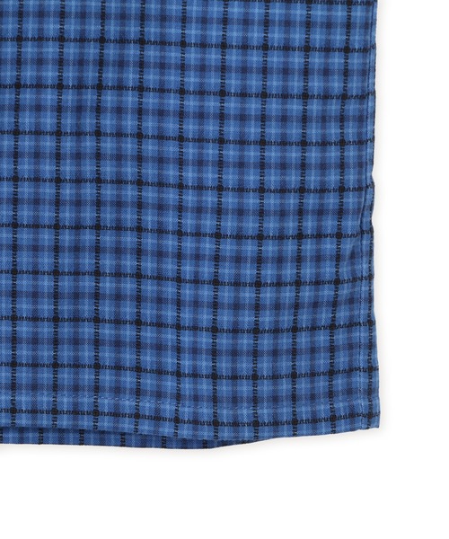 atmos pink(アトモスピンク)の「atmos pink Check Short Sleeve Shirt / アトモス ピンク チェック ショート スリーブ シャツ(シャツ/ブラウス・レディース・ホワイト/ブルー・FREE)」の5枚目の写真