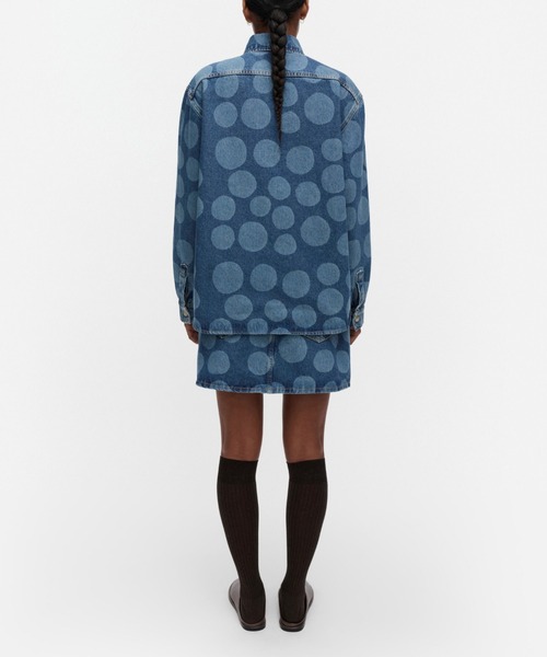 marimekko（マリメッコ）の「【一部店舗・オンラインストア限定】【Maridenim】 Vaihe Petrooli / shirt（シャツ/ブラウス・レディース・インディゴブルー・36/34/32）」の3枚目の写真