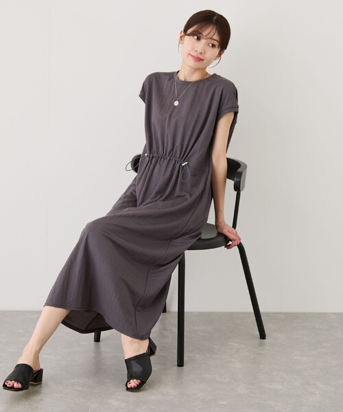 Jayro(ジャイロ)の「ドロストかのこワンピース(ワンピース・レディース・ダークブラウン/チャコールグレー/ブラック・M)」の21枚目の写真