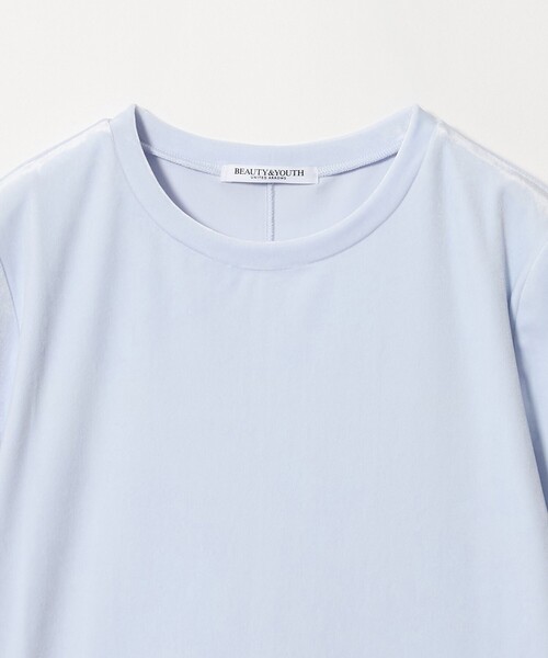 BEAUTY&YOUTH UNITED ARROWS（ビューティーアンドユースユナイテッドアローズ）の「ベロア コンパクト ショートスリーブTシャツ（Tシャツ/カットソー・レディース・ライトブルー/ブラック/ダークブラウン・FREE）」の15枚目の写真