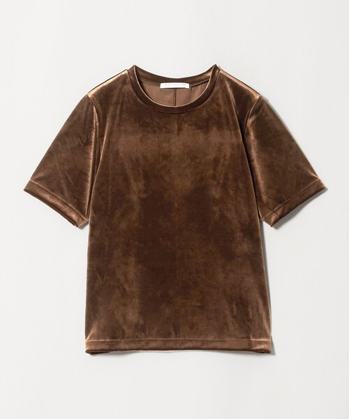 BEAUTY&YOUTH UNITED ARROWS（ビューティーアンドユースユナイテッドアローズ）の「ベロア コンパクト ショートスリーブTシャツ（Tシャツ/カットソー・レディース・ライトブルー/ブラック/ダークブラウン・FREE）」の22枚目の写真