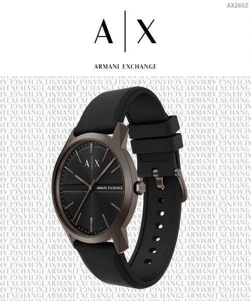 ARMANI EXCHANGE(アルマーニエクスチェンジ)の「アルマーニ・エクスチェンジ 腕時計 メンズ アナログ シリコン AX2652(アナログ腕時計・メンズ・ブラック・FREE)」の9枚目の写真
