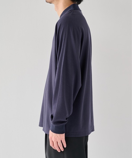 PUBLIC TOKYO(パブリックトウキョウ)の「【2026秋新作】キュプラドルマンスキッパーロンT(Tシャツ/カットソー・メンズ・グレー/ネイビー・1/2)」の11枚目の写真