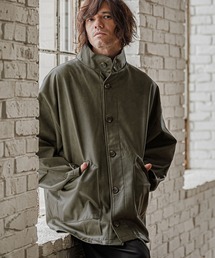 CAMBIO（カンビオ）の「mj11796-Synthetic Leather Stand Collar Jacket スタンドカラージャケット(PF-262-019)（その他アウター）」
