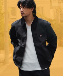 Dickies/ディッキーズ DUCK FORT WORTH JACKET ダック生地 切り替えデザイン ブランドロゴ ワークジャケット アメカジ ストリート メンズ 2026年秋冬 秋服 冬服