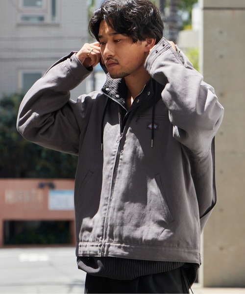 Dickies(ディッキーズ)の「Dickies/ディッキーズ DUCK FORT WORTH JACKET ダック生地 切り替えデザイン ブランドロゴ ワークジャケット アメカジ ストリート メンズ 2026年秋冬 秋服 冬服(ブルゾン・メンズ・チャコールグレー/ブラック/ブラウン・S/M/L)」の16枚目の写真