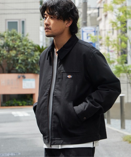 Dickies(ディッキーズ)の「Dickies/ディッキーズ DUCK FORT WORTH JACKET ダック生地 切り替えデザイン ブランドロゴ ワークジャケット アメカジ ストリート メンズ 2026年秋冬 秋服 冬服(ブルゾン・メンズ・チャコールグレー/ブラック/ブラウン・S/M/L)」の22枚目の写真