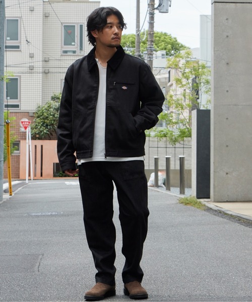 Dickies(ディッキーズ)の「Dickies/ディッキーズ DUCK FORT WORTH JACKET ダック生地 切り替えデザイン ブランドロゴ ワークジャケット アメカジ ストリート メンズ 2026年秋冬 秋服 冬服(ブルゾン・メンズ・チャコールグレー/ブラック/ブラウン・S/M/L)」の21枚目の写真