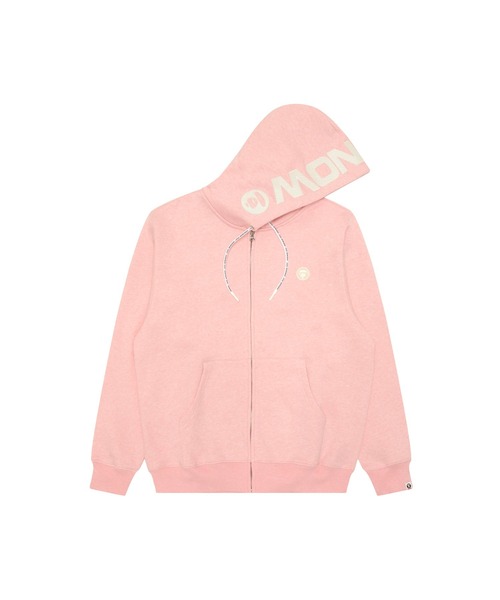 AAPE BY A BATHING APE(エーエイプバイアベイシングエイプ)の「AAPE NOW ZIP UP HOODIE(パーカー・メンズ・ピンク・X-SMALL/X-LARGE/SMALL/MEDIUM/LARGE)」の1枚目の写真