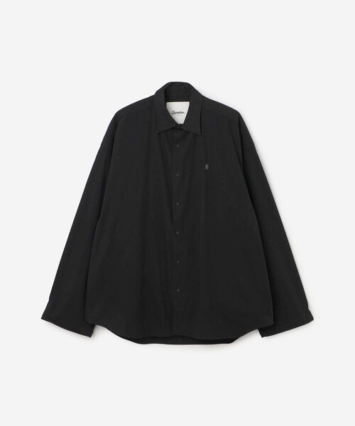 GYMPHLEX(ジムフレックス)の「Gymphlex | ピーチスキン レギュラーカラー長袖シャツ MEN(シャツ/ブラウス・メンズ・ブラック・L/M)」の2枚目の写真