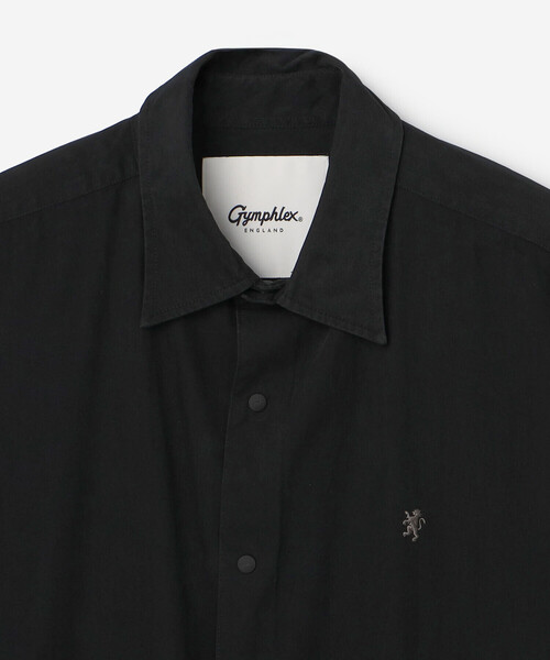 GYMPHLEX(ジムフレックス)の「Gymphlex | ピーチスキン レギュラーカラー長袖シャツ MEN(シャツ/ブラウス・メンズ・ブラック・L/M)」の4枚目の写真