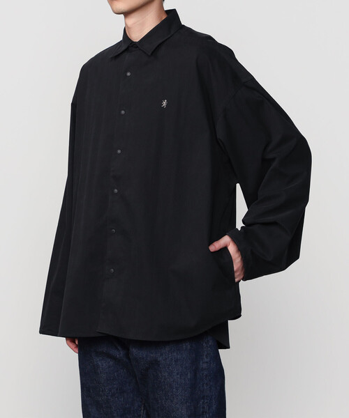 GYMPHLEX(ジムフレックス)の「Gymphlex | ピーチスキン レギュラーカラー長袖シャツ MEN(シャツ/ブラウス・メンズ・ブラック・L/M)」の14枚目の写真