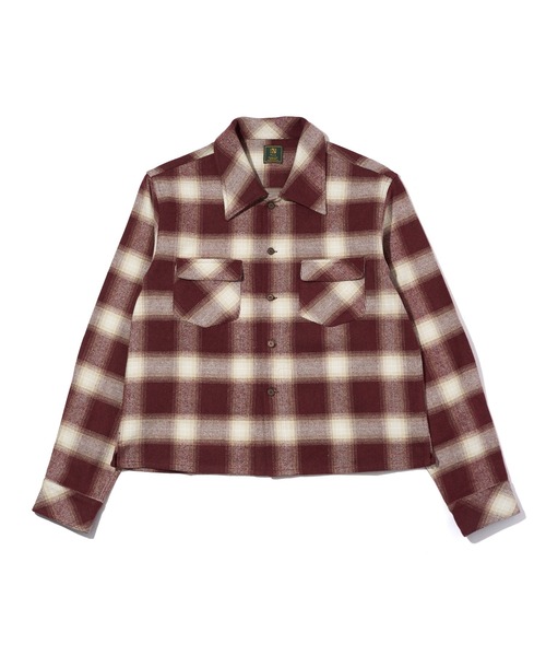 Noen(ノエン)の「フランネルチェックシャツ(シャツ/ブラウス・メンズ・バーガンディー/ブラック・LARGE/MEDIUM/X-LARGE)」の4枚目の写真
