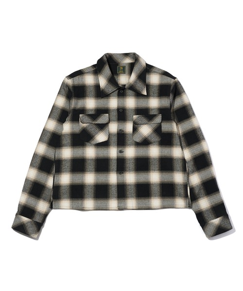 Noen(ノエン)の「フランネルチェックシャツ(シャツ/ブラウス・メンズ・バーガンディー/ブラック・LARGE/MEDIUM/X-LARGE)」の3枚目の写真