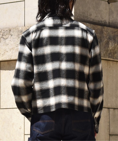 Noen(ノエン)の「フランネルチェックシャツ(シャツ/ブラウス・メンズ・バーガンディー/ブラック・LARGE/MEDIUM/X-LARGE)」の6枚目の写真