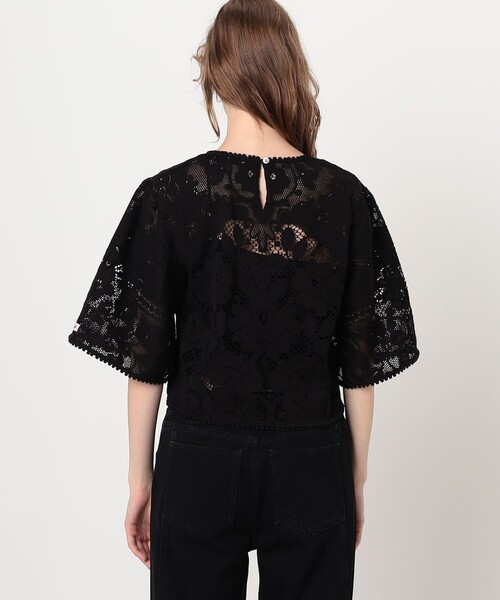 sea new york（シーニューヨーク）の「SEA NEW YORK ARIANNA LACE SHORT SLEEVE レースブラウス（シャツ/ブラウス・レディース・ブラック系その他・S）」の5枚目の写真