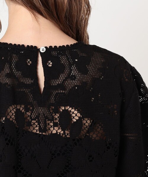 sea new york（シーニューヨーク）の「SEA NEW YORK ARIANNA LACE SHORT SLEEVE レースブラウス（シャツ/ブラウス・レディース・ブラック系その他・S）」の7枚目の写真