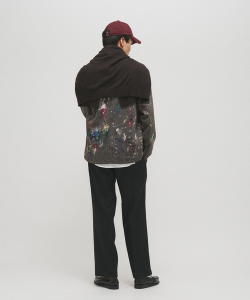 JOURNAL STANDARD（ジャーナルスタンダード）の「ウール ペイント ウォッシュ ジャケット（テーラードジャケット・メンズ・ネイビー/ブラウン・MEDIUM/LARGE）」の18枚目の写真