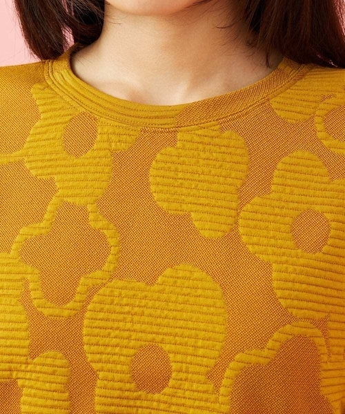 Jocomomola（ホコモモラ）の「【日本製】Forma de flor パネル切り替えフラワージャカードカットソー（Tシャツ/カットソー・レディース・マスタード・40）」の11枚目の写真