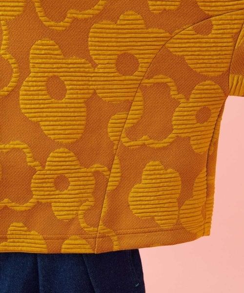 Jocomomola（ホコモモラ）の「【日本製】Forma de flor パネル切り替えフラワージャカードカットソー（Tシャツ/カットソー・レディース・マスタード・40）」の14枚目の写真