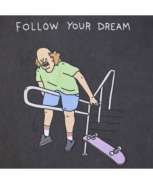 BROTHER MERLE(ブラザー マール)の「RSC×BROTHER MERLE / FOLLOW YOUR DREAM T-SHIRT(M4)(Tシャツ/カットソー・メンズ・ホワイト/チャコールグレー・LARGE/MEDIUM/X-LARGE)」の7枚目の写真
