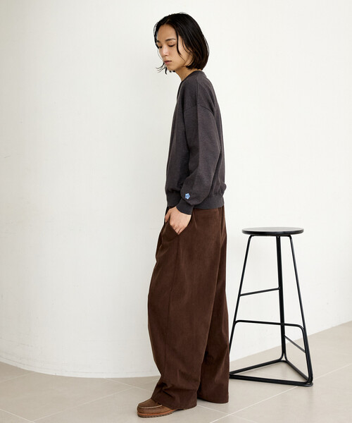 MARY QUANT（マリークワント）の「MARY QUANT × PUBLUX/マリークワント <ユニセックス>別注 レイヤード ロゴ ニット　限定展開（ニット/セーター・メンズ・ブラウン/グレー/ブラック・SMALL/LARGE/MEDIUM）」の8枚目の写真