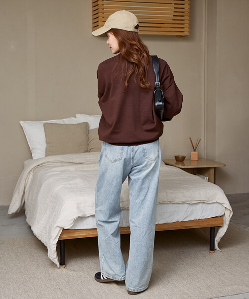 MARY QUANT（マリークワント）の「MARY QUANT × PUBLUX/マリークワント <ユニセックス>別注 レイヤード ロゴ ニット　限定展開（ニット/セーター・メンズ・ブラウン/グレー/ブラック・SMALL/LARGE/MEDIUM）」の16枚目の写真
