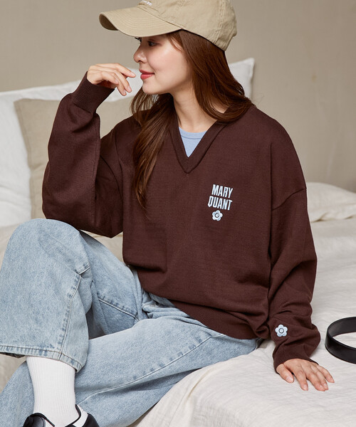 MARY QUANT（マリークワント）の「MARY QUANT × PUBLUX/マリークワント <ユニセックス>別注 レイヤード ロゴ ニット　限定展開（ニット/セーター・メンズ・ブラウン/グレー/ブラック・SMALL/LARGE/MEDIUM）」の17枚目の写真