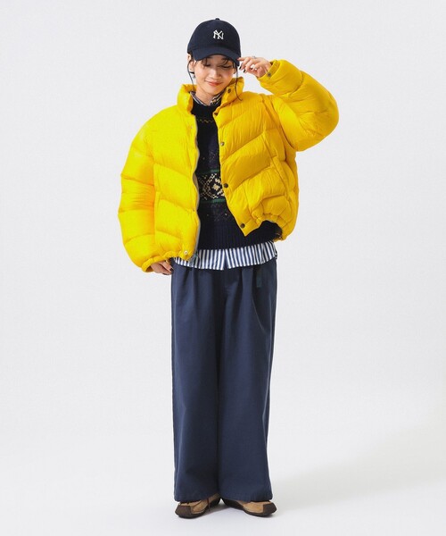 BEAMS BOY（ビームスボーイ）の「【別注】SIERRA DESIGNS / 2WAY ショート ダウン 26FW（ダウンジャケット/コート・レディース・イエロー/ピンク・ONE SIZE）」の22枚目の写真