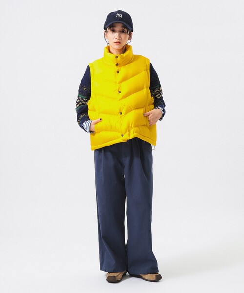BEAMS BOY（ビームスボーイ）の「【別注】SIERRA DESIGNS / 2WAY ショート ダウン 26FW（ダウンジャケット/コート・レディース・イエロー/ピンク・ONE SIZE）」の17枚目の写真