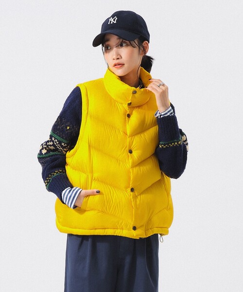 BEAMS BOY（ビームスボーイ）の「【別注】SIERRA DESIGNS / 2WAY ショート ダウン 26FW（ダウンジャケット/コート・レディース・イエロー/ピンク・ONE SIZE）」の18枚目の写真