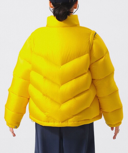 BEAMS BOY（ビームスボーイ）の「【別注】SIERRA DESIGNS / 2WAY ショート ダウン 26FW（ダウンジャケット/コート・レディース・イエロー/ピンク・ONE SIZE）」の13枚目の写真