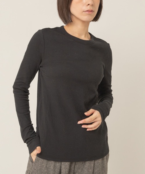 RNA-N(アールエヌエーエヌ)の「M2734 マシュマロタッチクルーT(Tシャツ/カットソー・レディース・キナリ/グレー/ブラック/オフホワイト・FREE)」の3枚目の写真