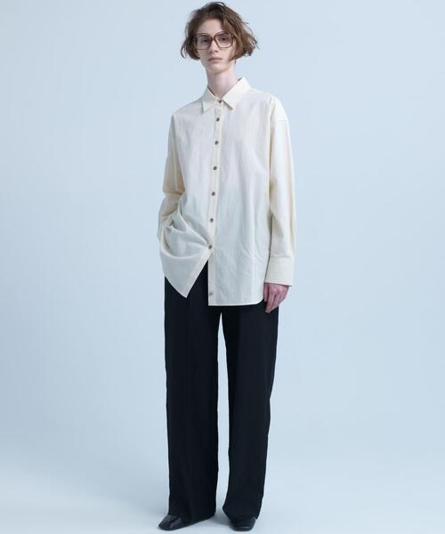 URBAN RESEARCH(アーバンリサーチ)の「new basic WOOL LINEN PANTS(その他パンツ・レディース・ブラック・40/38/36)」の9枚目の写真