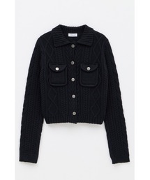 LAGUA GEM（ラグアジェム）の「CABLE BUTTON KNIT トップス（ニット/セーター・レディース）」