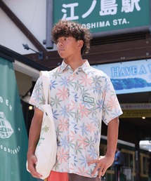 BILLABONG メンズ ENODEN SHIRTS 半袖シャツ 【江ノ電×BILLABONG】【2026年秋冬モデル】/ビラボンレトロフラワーパターン半袖シャツ
